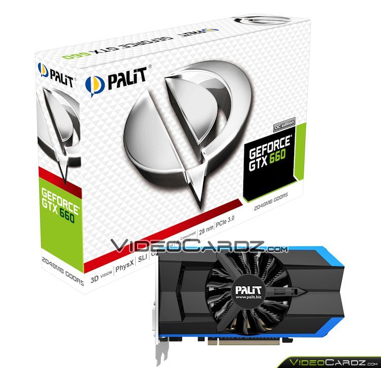Photos of GeForce GTX 660, GeForce GTX 650 video cards from Palit